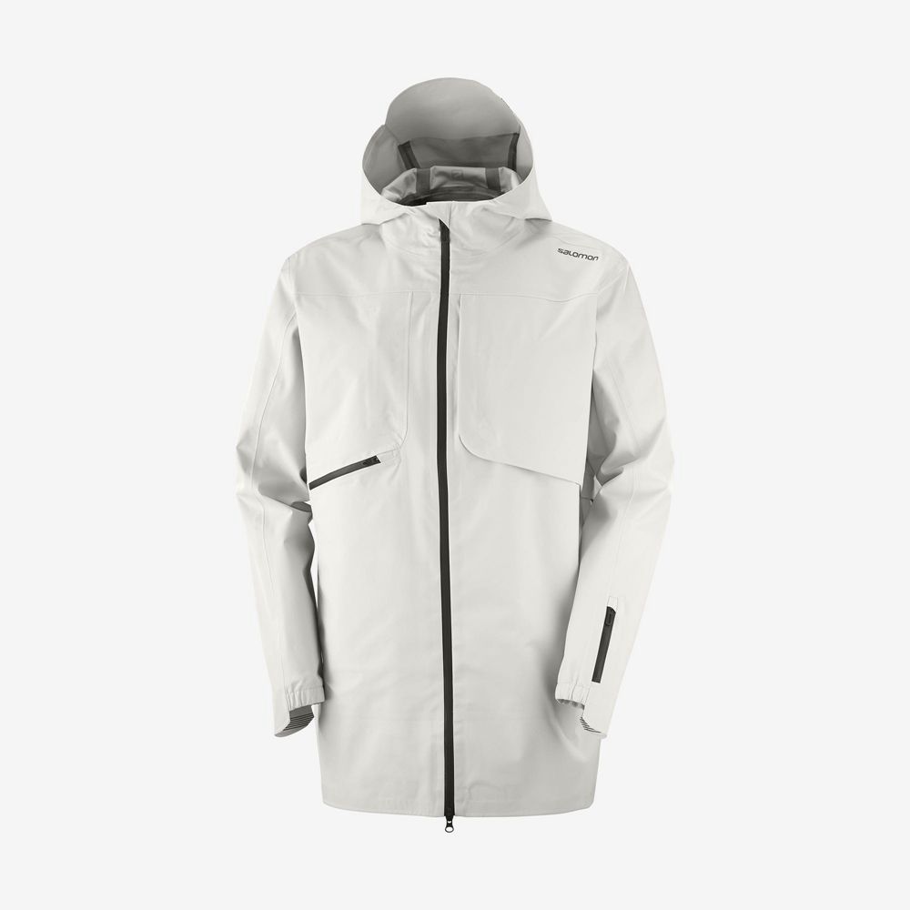 Vestes Salomon Homme Blanche - Salomon OUTLIFE WP COMMUTER PARKA M - France (5796-LSHWQ)